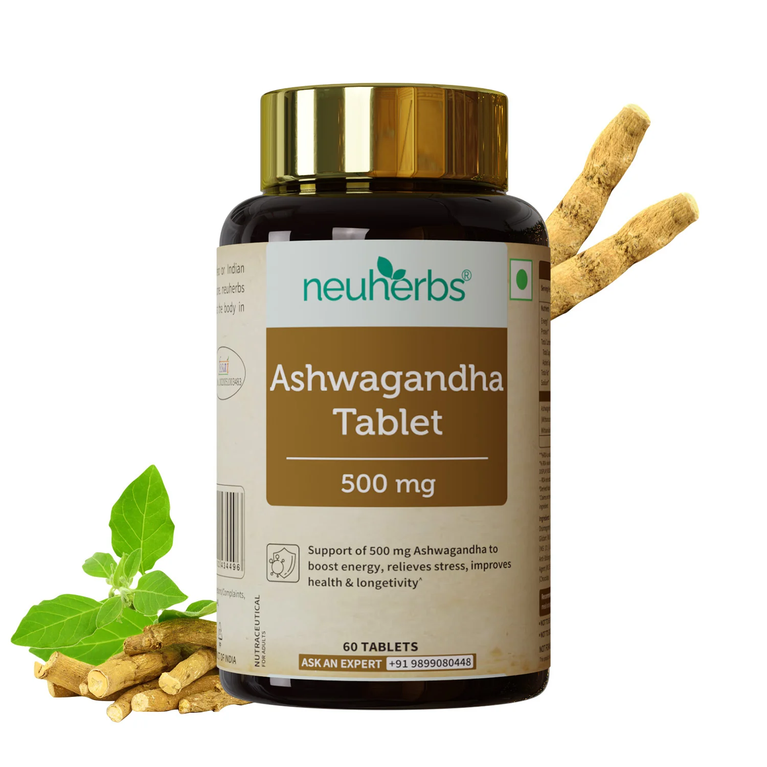 Ashwagandha 500mg 60 Cápsulas
